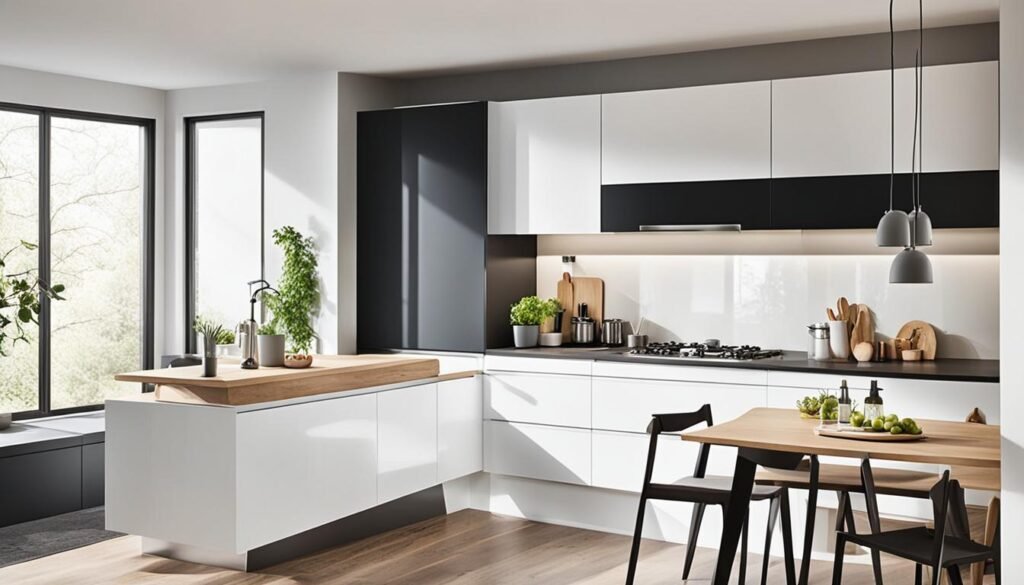 Small Kitchen Two Tone Kitchen Cabinets