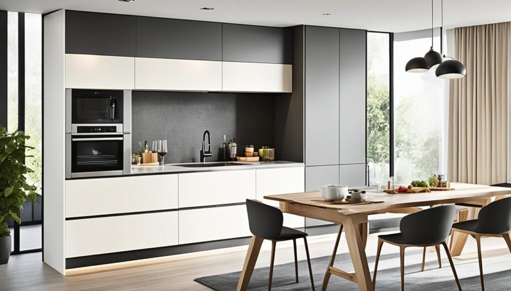 Small Kitchen Two Tone Kitchen Cabinets