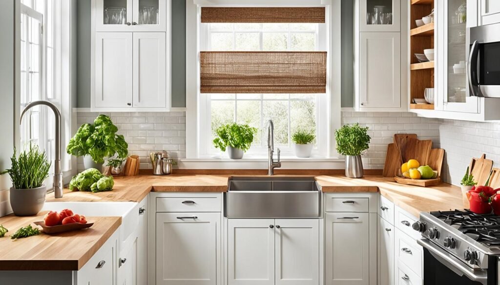 Small Kitchen Two Tone Kitchen Cabinets